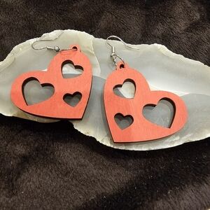 💥4 for $25💥 Laser-cut Heart Shaped Earrings
